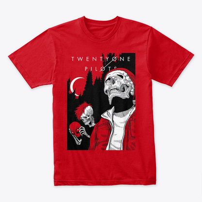 Camiseta Algodon Twenty One Pilots Skull Poster